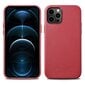 iCarer Case Leather genuine leather case for iPhone 12 Pro / iPhone 12 red (WMI1216-RD) (MagSafe compatible) (Red) цена и информация | Telefonide kaitsekaaned ja -ümbrised | hansapost.ee