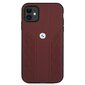 Case BMW BMHCN61RSPPR iPhone 11 6.1 &quot;red / red hardcase Leather Curve Perforate цена и информация | Telefonide kaitsekaaned ja -ümbrised | hansapost.ee