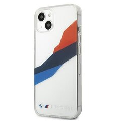 Case BMW BMHCP13SSKTGT iPhone 13 mini 5,4 &quot;transparent hardcase Motorsport Tricolor hind ja info | Telefonide kaitsekaaned ja -ümbrised | hansapost.ee