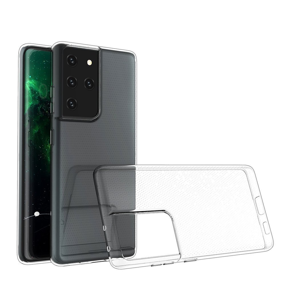 Ultra Clear 0.5mm Case Gel TPU Cover for Samsung Galaxy S21 Ultra 5G transparent hind ja info | Telefonide kaitsekaaned ja -ümbrised | hansapost.ee
