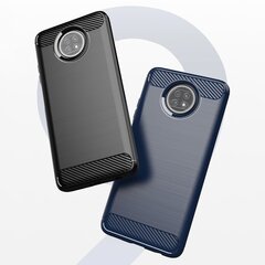 Carbon Case Flexible Cover TPU Case for Xiaomi Redmi Note 9T 5G black (Black) hind ja info | Telefonide kaitsekaaned ja -ümbrised | hansapost.ee