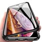 Wozinsky Full Magnetic Case Full Body Front and Back Cover with built-in glass for Samsung Galaxy A72 4G black-transparent цена и информация | Telefonide kaitsekaaned ja -ümbrised | hansapost.ee