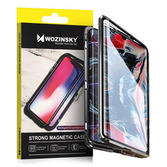 Wozinsky Full Magnetic Case Full Body Front and Back Cover with built-in glass for Samsung Galaxy A72 4G black-transparent hind ja info | Telefonide kaitsekaaned ja -ümbrised | hansapost.ee