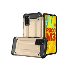 Hybrid Armor Case Tough Rugged Cover for Xiaomi Redmi Note 10 5G / Poco M3 Pro golden (Gold) hind ja info | Telefonide kaitsekaaned ja -ümbrised | hansapost.ee