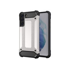 Hybrid Armor Case Tough Rugged Cover for Samsung Galaxy S21 FE silver (Silver) hind ja info | Telefonide kaitsekaaned ja -ümbrised | hansapost.ee