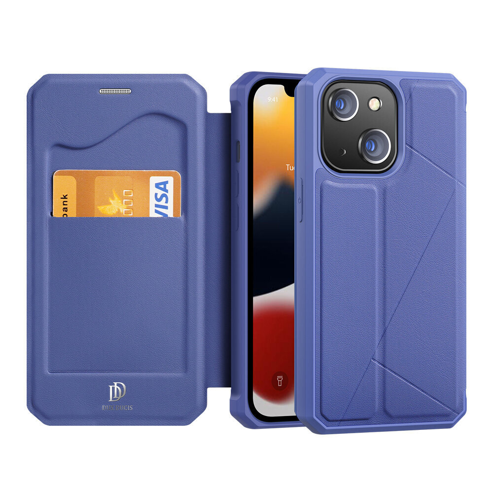 DUX DUCIS Skin X Bookcase type case for iPhone 13 mini blue (Light blue || Niebieski) цена и информация | Telefonide kaitsekaaned ja -ümbrised | hansapost.ee