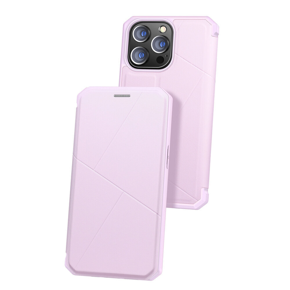 DUX DUCIS Skin X Bookcase type case for iPhone 13 Pro pink (Pink) цена и информация | Telefonide kaitsekaaned ja -ümbrised | hansapost.ee