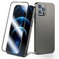 Joyroom 360 Full Case front and back cover for iPhone 13 + tempered glass screen protector grey (JR-BP927 tranish) (Grey) hind ja info | Telefonide kaitsekaaned ja -ümbrised | hansapost.ee