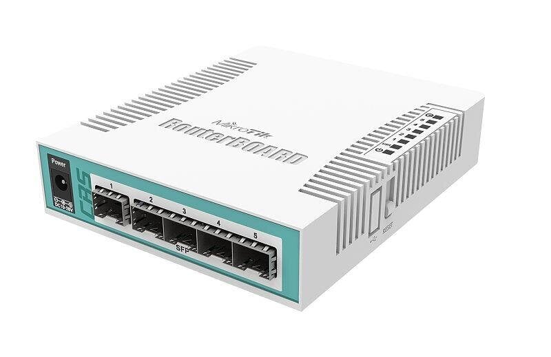 Mikrotik CRS106-1C-5S network switch Gigabit Ethernet (10/100/1000) Power over Ethernet (PoE) White цена и информация | Võrgulülitid | hansapost.ee