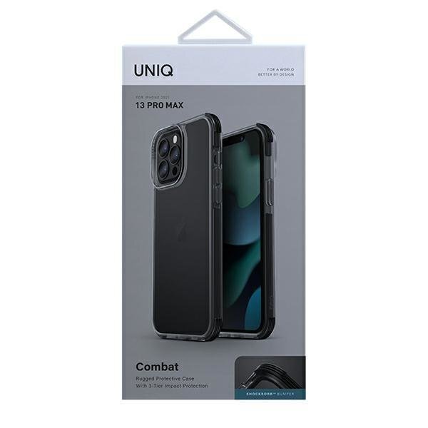 Uniq case Combat iPhone 13 Pro Max 6.7 &quot;black / carbon black цена и информация | Telefonide kaitsekaaned ja -ümbrised | hansapost.ee