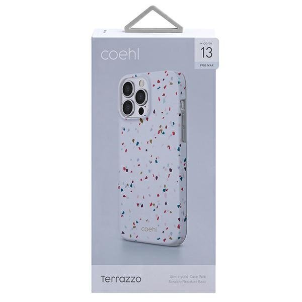 Uniq case Coehl Terrazzo iPhone 13 Pro Max 6.7 &quot;white / natural white цена и информация | Telefonide kaitsekaaned ja -ümbrised | hansapost.ee