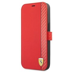 Ferrari FESAXFLBKP13LRE iPhone 13 Pro / 13 6.1 &quot;red / red book On Track Carbon Stripe hind ja info | Ferrari Mobiiltelefonid, fotokaamerad, nutiseadmed | hansapost.ee