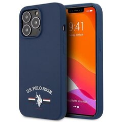 US Polo USHCP13XSFGV iPhone 13 Pro Max 6.7 "navy blue / navy Silicone Collection hind ja info | Telefonide kaitsekaaned ja -ümbrised | hansapost.ee