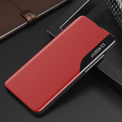 Eco Leather View Case elegant bookcase type case with kickstand for Samsung Galaxy A22 4G red (Red) цена и информация | Чехлы для телефонов | hansapost.ee