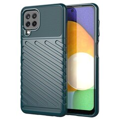 Thunder Case Flexible Tough Rugged Cover TPU Case for Samsung Galaxy A22 4G green (Green) hind ja info | Telefonide kaitsekaaned ja -ümbrised | hansapost.ee