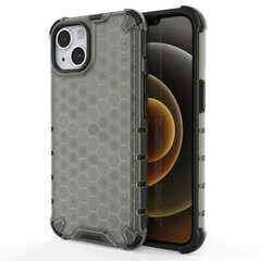 Honeycomb Case armor cover with TPU Bumper for iPhone 13 black (Black) hind ja info | Telefonide kaitsekaaned ja -ümbrised | hansapost.ee