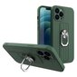 Ring Case silicone case with finger grip and stand for iPhone 11 Pro dark green (Dark green) цена и информация | Telefonide kaitsekaaned ja -ümbrised | hansapost.ee