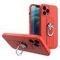 Ring Case silicone case with finger grip and stand for iPhone 13 mini red (Red) hind ja info | Telefonide kaitsekaaned ja -ümbrised | hansapost.ee