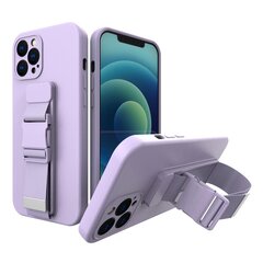 Rope case gel TPU airbag case cover with lanyard for iPhone 13 Pro Max purple (Purpurowy) hind ja info | Hurtel Mobiiltelefonid, fotokaamerad, nutiseadmed | hansapost.ee