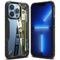 Ringke Fusion X Design durable PC Case with TPU Bumper for iPhone 13 Pro Max black (Ticket band) (FXD555E43) цена и информация | Telefonide kaitsekaaned ja -ümbrised | hansapost.ee