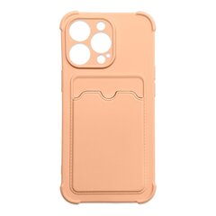 Card Armor Case cover for iPhone 13 card wallet Air Bag armored housing pink (Pink) hind ja info | Telefonide kaitsekaaned ja -ümbrised | hansapost.ee