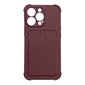 Card Armor Case cover for iPhone 13 card wallet Air Bag armored housing raspberry (Malinowy) цена и информация | Telefonide kaitsekaaned ja -ümbrised | hansapost.ee