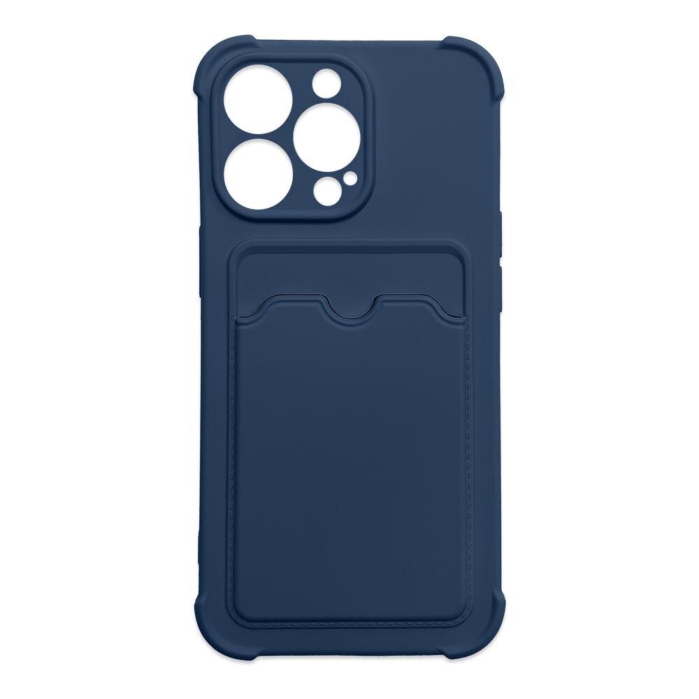 Card Armor Case cover for iPhone 13 Pro Max card wallet Air Bag armored housing navy blue (Navy Blue) hind ja info | Telefonide kaitsekaaned ja -ümbrised | hansapost.ee