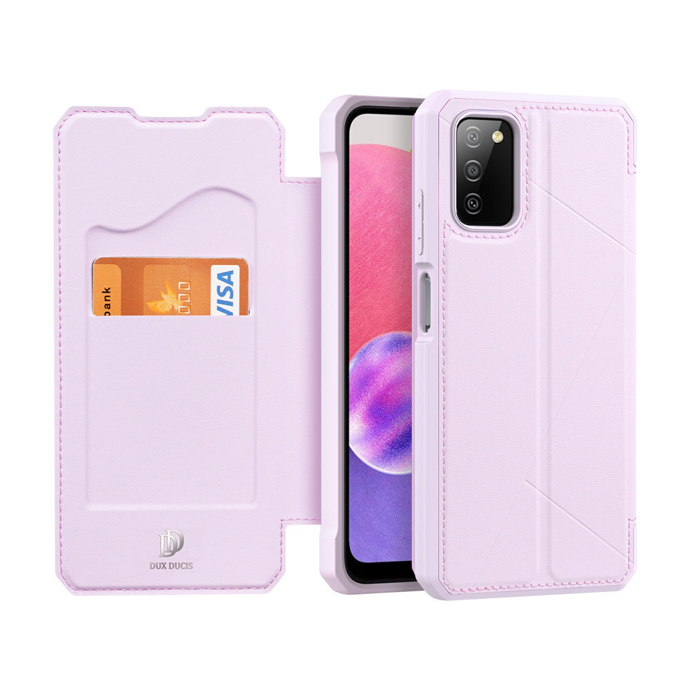 DUX DUCIS Skin X Bookcase type case for Samsung Galaxy A03s pink (Pink) hind ja info | Telefonide kaitsekaaned ja -ümbrised | hansapost.ee