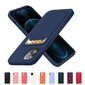 Card Case silicone wallet case with card holder documents for iPhone 13 Pro navy blue (Navy Blue) hind ja info | Telefonide kaitsekaaned ja -ümbrised | hansapost.ee