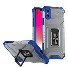 Crystal Ring Case Kickstand Tough Rugged Cover for iPhone XS Max blue (Light blue || Niebieski) цена и информация | Чехлы для телефонов | hansapost.ee