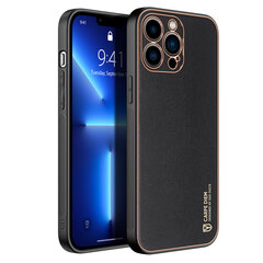 Dux Ducis Yolo elegant case made of soft TPU and PU leather for iPhone 13 Pro black (Black) hind ja info | Telefonide kaitsekaaned ja -ümbrised | hansapost.ee