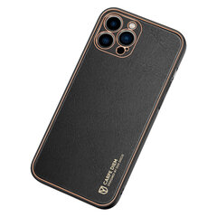 Dux Ducis Yolo elegant case made of soft TPU and PU leather for iPhone 13 Pro black (Black) hind ja info | Telefonide kaitsekaaned ja -ümbrised | hansapost.ee