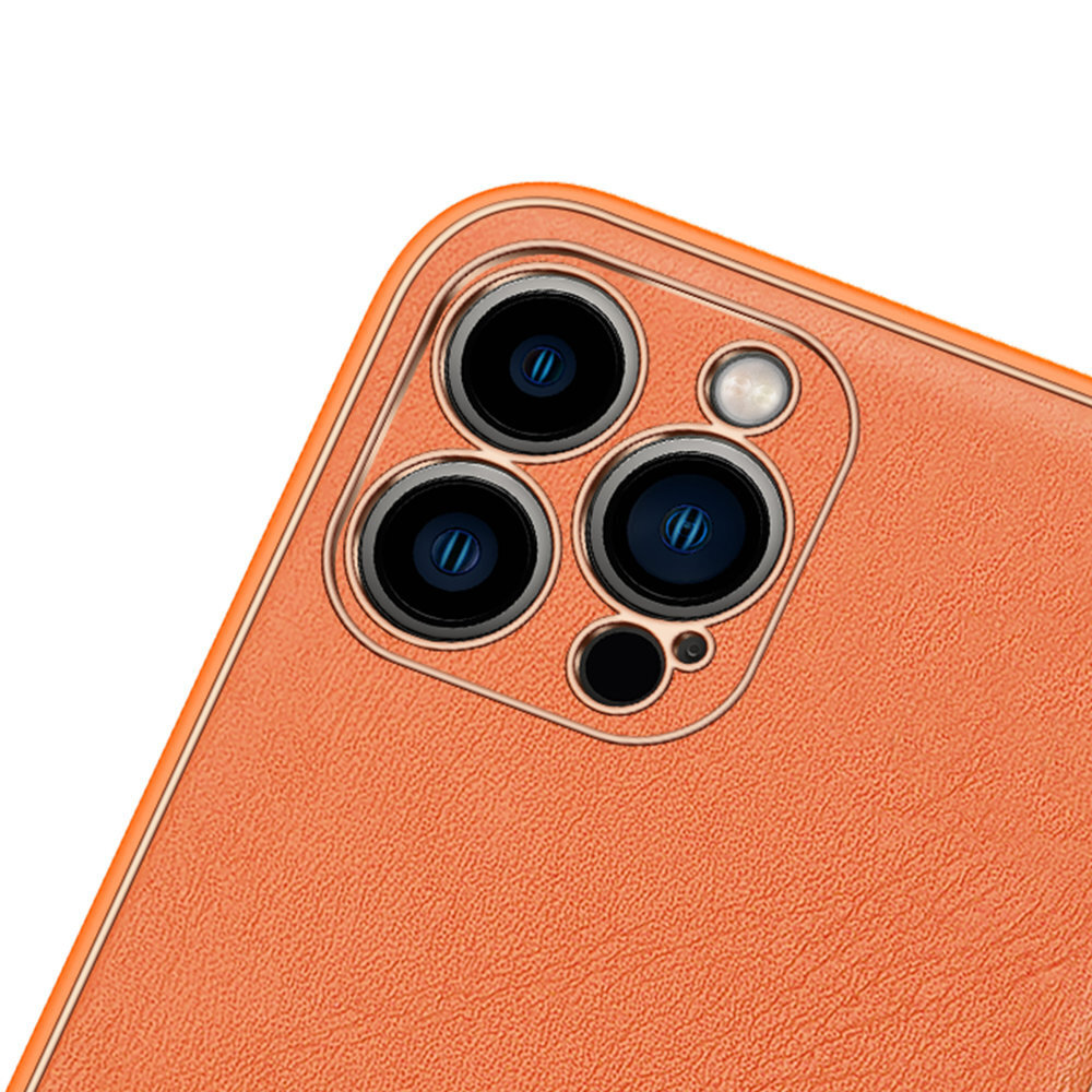 Dux Ducis Yolo elegant case made of soft TPU and PU leather for iPhone 13 Pro orange (Orange) hind ja info | Telefonide kaitsekaaned ja -ümbrised | hansapost.ee