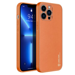 Dux Ducis Yolo elegant case made of soft TPU and PU leather for iPhone 13 Pro orange (Orange) hind ja info | Telefonide kaitsekaaned ja -ümbrised | hansapost.ee