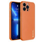 Dux Ducis Yolo elegant case made of soft TPU and PU leather for iPhone 13 Pro orange (Orange) цена и информация | Telefonide kaitsekaaned ja -ümbrised | hansapost.ee