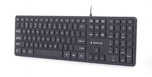 Проводная клавиатура Gembird KB-MCH-02, черная цена и информация | Клавиатуры | hansapost.ee