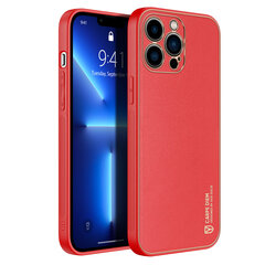 Dux Ducis Yolo elegant case made of soft TPU and PU leather for iPhone 13 Pro red (Red) hind ja info | Dux Ducis Mobiiltelefonid ja lisatarvikud | hansapost.ee