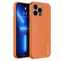 Dux Ducis Yolo elegant case made of soft TPU and PU leather for iPhone 13 Pro Max orange (Orange) hind ja info | Telefonide kaitsekaaned ja -ümbrised | hansapost.ee