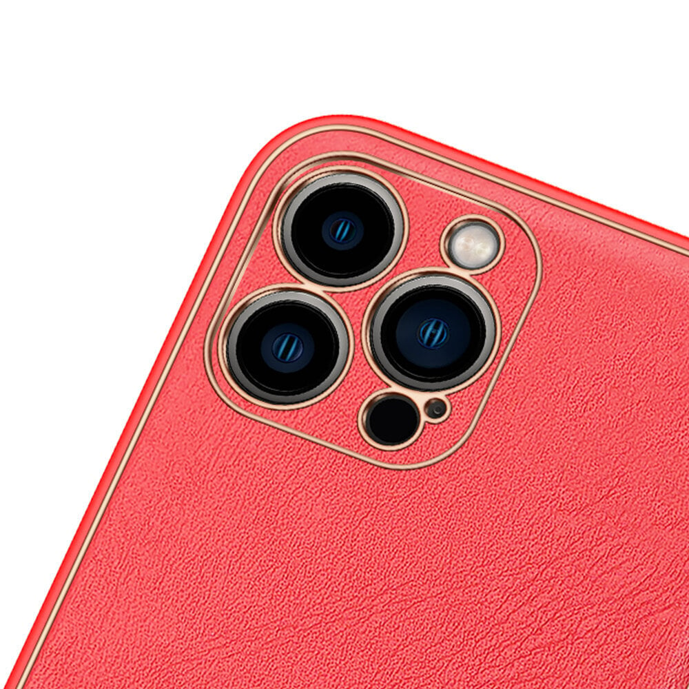 Dux Ducis Yolo elegant case made of soft TPU and PU leather for iPhone 13 Pro Max red (Red) hind ja info | Telefonide kaitsekaaned ja -ümbrised | hansapost.ee
