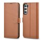 iCarer Haitang Leather Wallet Case Leather Case for Samsung Galaxy S22 + (S22 Plus) Wallet Housing Cover Brown (AKSM05BN) (Brown) цена и информация | Telefonide kaitsekaaned ja -ümbrised | hansapost.ee