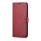 iCarer Haitang Leather Wallet Case Leather Case for Samsung Galaxy S22 + (S22 Plus) Wallet Housing Cover Red (AKSM05RD) (Red) цена и информация | Telefonide kaitsekaaned ja -ümbrised | hansapost.ee