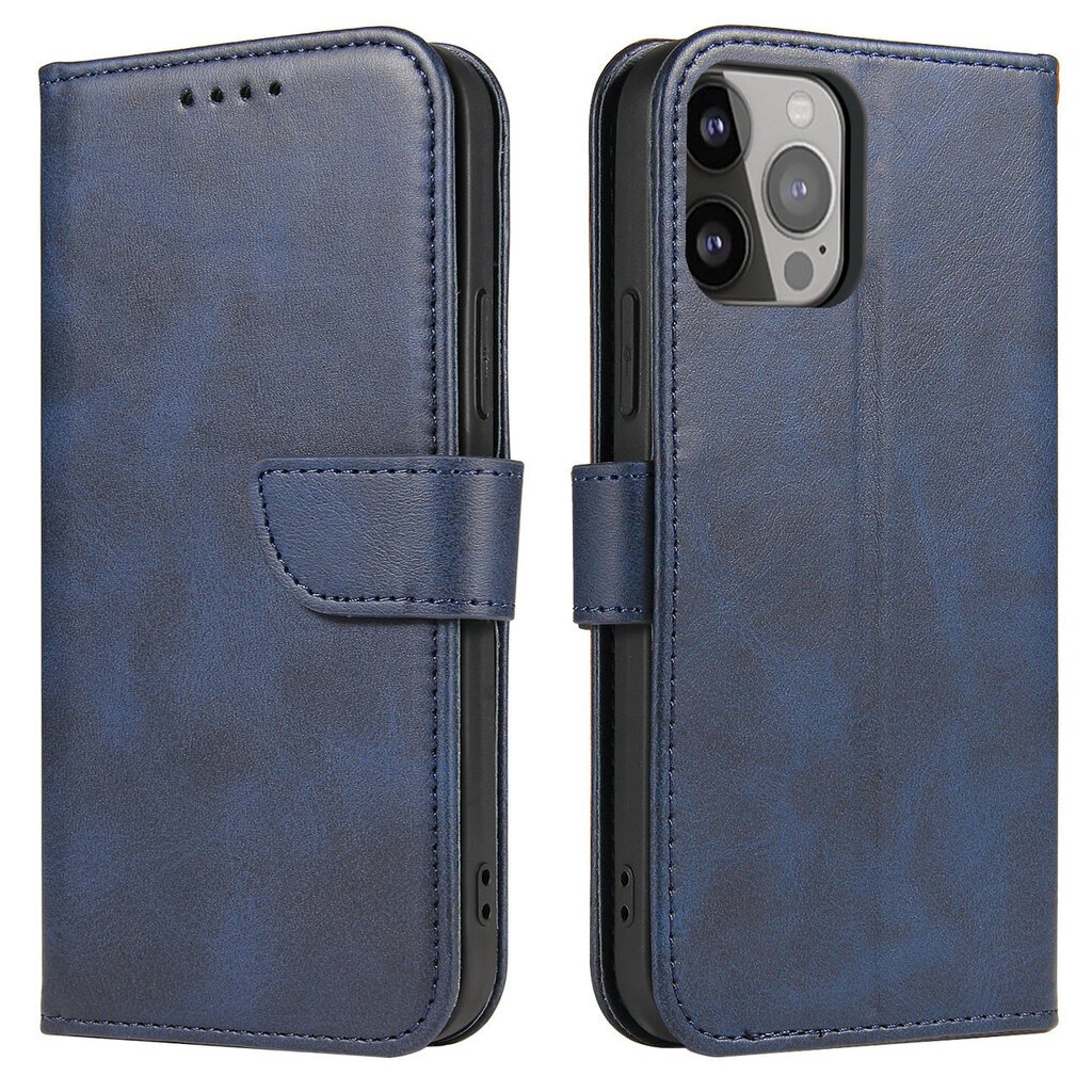 Magnet Case elegant bookcase type case with kickstand for iPhone 13 Pro Max blue (Light blue || Niebieski) цена и информация | Telefonide kaitsekaaned ja -ümbrised | hansapost.ee