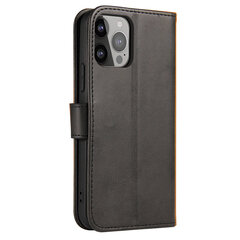 Magnet Case elegant bookcase type case with kickstand for iPhone 13 black (Black) цена и информация | Чехлы для телефонов | hansapost.ee