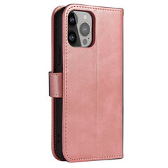 Magnet Case elegant bookcase type case with kickstand for iPhone 13 pink (Pink) hind ja info | Telefonide kaitsekaaned ja -ümbrised | hansapost.ee