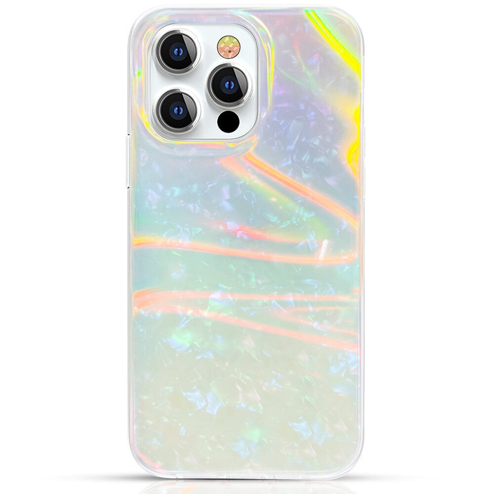 Kingxbar Shell Series luxury elegant phone case for iPhone 13 Pro pearl-mint (Perłowy || Mint) hind ja info | Telefonide kaitsekaaned ja -ümbrised | hansapost.ee