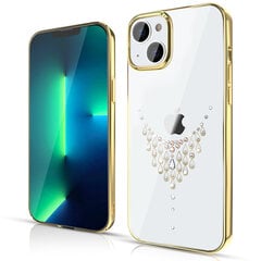 Kingxbar Sky Series luxury case with Swarovski crystals for iPhone 13 Pro gold (Dew) (Gold) цена и информация | Чехлы для телефонов | hansapost.ee