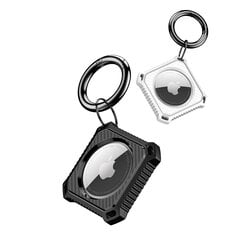 Dux Ducis 2x Case for AirTag Safe Gel Cover for Locator Key Chain Pendant White / Black цена и информация | Аксессуары для телефонов | hansapost.ee