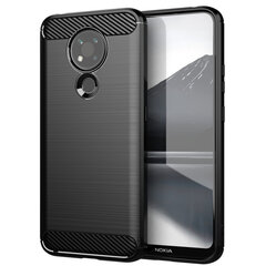 Carbon Case Flexible Cover Sleeve for Nokia 3.4 black цена и информация | Чехлы для телефонов | hansapost.ee