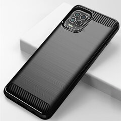 Carbon Case Flexible Cover TPU Case for Motorola Moto G100 / Edge S black hind ja info | Telefonide kaitsekaaned ja -ümbrised | hansapost.ee