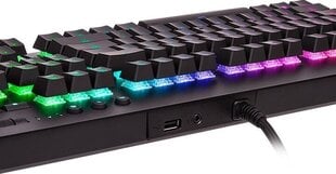 Проводная клавиатура Thermaltake Tt eSports Level 20 GT RGB Black Cherry MX Silver, черная цена и информация | Клавиатуры | hansapost.ee